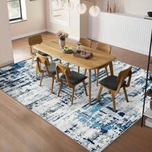 Modern Abstract Printed Carpet Machine Washable Carpet Soft Foldable Carpet Living Room Decorative Carpet With Non-Slip Backing For Bedroom Hallway Dining Room Office Farmhouse