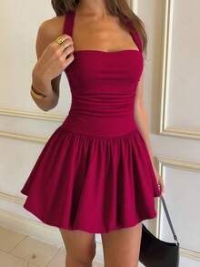 Mini rochie sexy pentru femei, cu decolteu, rochie de cocktail pentru petrecere, aniversare, banchet