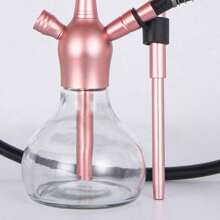 Zestaw fajki wodnej, Premium przenośna fajka wodna Shisha z ochronną torbą, silikonowa aluminiowa miska do palenia, stojak na węgiel drzewny ze stali nierdzewnej dla chłopców walentynkowe serce dla kobiet walentynkowe