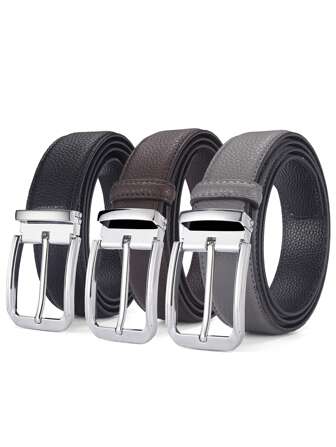 rongkepolo Men's Single Prong Buckle Belt, Casual Fashion Designer Jeans Belt, Classic Polo Golf Casual Belt, Men Golf Formal Pants Shirt Adjustable Fit All Styles