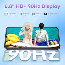 OUKITEL C51 手机无 Sim 卡解锁，6.8 英寸高清显示屏智能手机 16(4+12)GB+128GB/1TB，Android 14 手机双卡 4G，13MP+5MP 摄像头，5150mAh，指纹+面部解锁，OTG/GPS（智能手机无充电器） - 紫色 - 查看 2