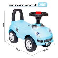 ATENTU Carrinho Andador Passeio Totokinha Infantil Com Buzina - Azul - Visão 4