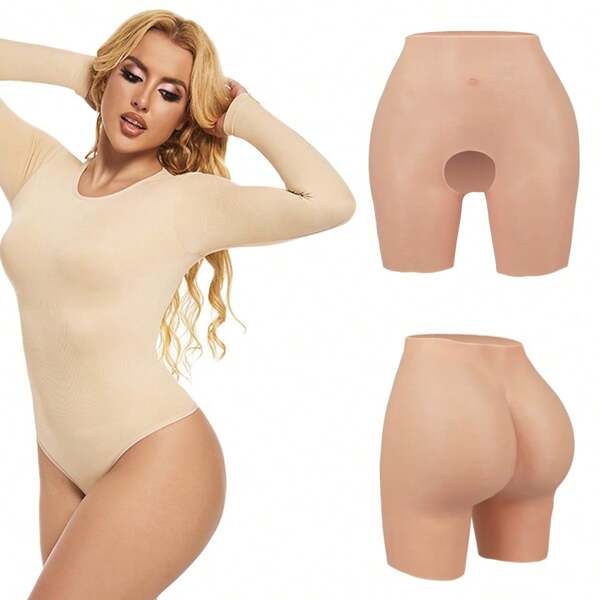 Silicone Padded Booty Shaper Panty, Butt Lifter, Seamless, Natural-Looking Effect, For Men & Women, Thick, Sexy, Tightening Body Shaping Underwear