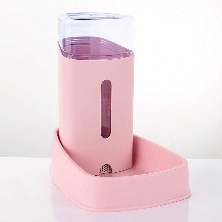 Neuer automatischer Futternapf in Macaron-Farbe mit großer Kapazität für Hunde und Katzen, abnehmbar, leicht zu reinigen, Futternapf für Katzen und Hunde - Babypink - Übersicht 1