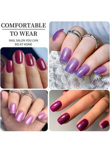 96 片/盒哑光棺材按压式指甲全覆盖假指甲混合尺寸纯色延长椭圆形胶囊杏仁 DIY 配件美甲用品指甲 - 彩色 - 查看 4