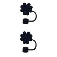 Ống hút hoa bằng rơm, phù hợp cho cốc 30oz và 40oz, nắp ống hút silicone, có thể tái sử dụng, bảo vệ đầu ống hút, phù hợp cho ống hút 10mm (0.4 inch), đồ dùng học tập - Nhiều màu - Xem 14