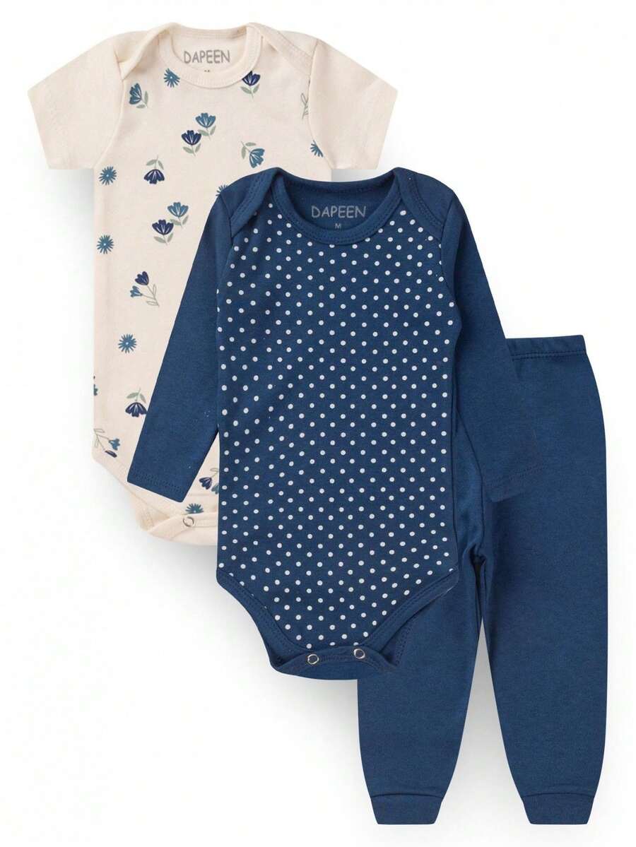 Baby Girl Bodysuit Kit Suedine Blue - Azul Cadete - Ver 1