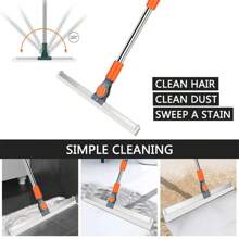 Double-Sided Floor Silicone Broom Scraping Water Multi-Function Cleaning Rotating Stretch Scraper Bathroom Kitchen Floor Glass