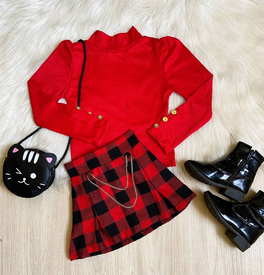 Young Girls Sets - Đỏ - Xem 1