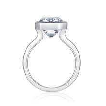 1pc 10x14mm Octagon Moissanite Ring, Fashionable & Elegant 925 Sterling Silver Plated 18K Gold, Prong Setting, Hypoallergenic Nickel-Free Design, Closed Size 5/6/7/8/9, Suitable For Engagement, Mother's Day, Wedding & Special Occasions, Comes With GRA Certification
