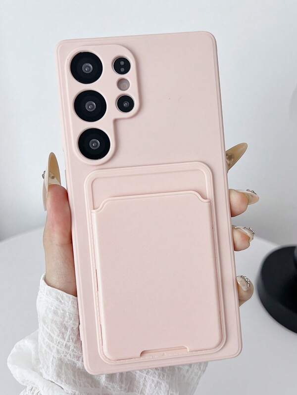 A New Soft Shell Protective Card Holder Phone Case Compatible With Galaxy S25, S24, S24 Plus/S24+, S24 Ultra, S24 FE, S20, S21, S22, S23