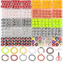 360+/720+ Pcs Polymer Clay Beads Bracelet Making Kit, 48 Styles Of Adorable And Fun Friendship Beads Bracelet Letter Beads Charm Kit For Jewelry Making DIY Arts And Crafts - Multicolor - View 3