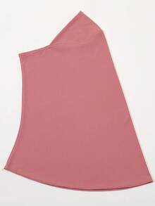 1pc Women's Fashionable Solid Color Headscarf, Elegant & Comfortable Hijab, Convenient Crystal Linen Head Wrap For Daily Outdoor Sun Protection - Crystal Linen Convenient Headband - View 18