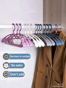 Clothes Rack Household Clothes Anti-Slip Wide Shoulder Marks Anti-Shoulder Corner Cool Clothes Rack Nordic Thick Balcony Clothes Support - Multicolor - View 1