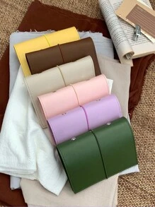 1pc/1 Set A6/A7/A8/M5 Portable Loose-Leaf Binder, Available In Multiple Colors Including Pink, Purple, Gray, PU Leather Planner Notebook, Refillable Pages, Storage Bag, Plan Book, Planning Pages School Supplies, Back To School