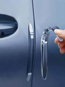 2/4件装隐形车门防撞条汽车门边防撞划痕用品神器后视镜保护车贴条 - 彩色 - 查看 3