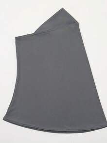 1pc Women's Fashionable Solid Color Headscarf, Elegant & Comfortable Hijab, Convenient Crystal Linen Head Wrap For Daily Outdoor Sun Protection - Crystal Linen Convenient Headband - View 20