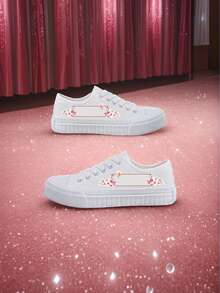 Customizable Unisex Canvas Sneakers, Low-Top Minimalist Vulcanized Rubber Sole Casual Shoes, All Season