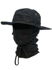 2 件装男女款遮阳帽渔夫帽 UPF 50+ 布尼帽 + 迷彩面罩可折叠防紫外线徒步沙滩钓鱼夏季 - 彩色 - 查看 13