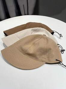 华夫格针织防晒帽，女士速干遮阳帽渔夫帽，街头风格太阳帽，棒球帽 - 皮標露絲 - 查看 9