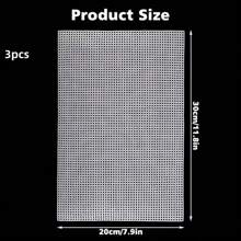 Sewing Plastic Canvas Sheets White Mesh Sheets For DIY Embroidered Woven Crafts