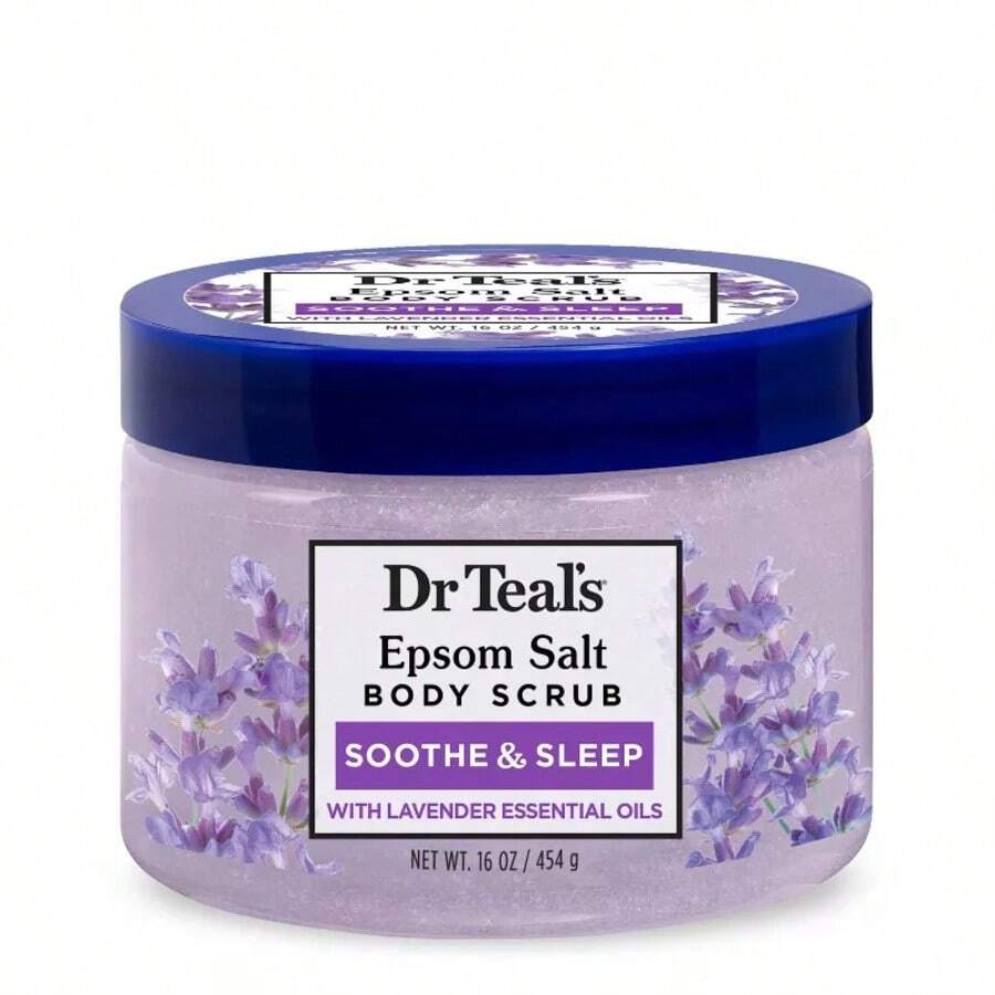 Dr Teal's Exfoliate & Renew Lavender Epsom Salt Body Scrub - 16oz - 1 - Xem 1