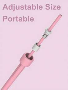 1 حبل قفز قابل للضبط مضاد للتلف للرجال والنساء، حبل قفز سريع ومتدرب للمقاومة مصنوع من البولي فينيل كلوريد، مناسب للياقة البدنية المنزلية، اليوغا، إنقاص الوزن، حرق الدهون، تدريب الملاكمة، باللون الأسود/الوردي - متعدد الألوان - مشاهدة 5