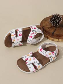 Sandalias en forma de chanclas con decoración de flores, moda infantil, transpirables y livianas, apropiadas para vacaciones, playa y fiestas