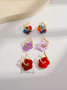 9 Pairs Of Fashionable & Cute Multicolor Tassel Pendant Earrings, Suitable For Women's Daily Wear, Dating, Traveling