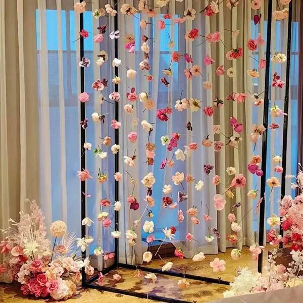 20+ fleurs variées faites à la main DIY Décor, convient pour mariage, anniversaire, événement, rideaux, décoration de chambre, création d'un fond de photographie romantique rêveur, applicable pour toute saison