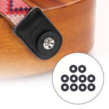 10pcs Professional Rubber Strap Locks For Electric Guitar And Bass - Secure And Guitar Strap Locks With Gasket And Washer - Multicolor - View 5