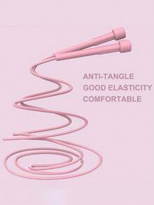 1 حبل قفز قابل للضبط مضاد للتلف للرجال والنساء، حبل قفز سريع ومتدرب للمقاومة مصنوع من البولي فينيل كلوريد، مناسب للياقة البدنية المنزلية، اليوغا، إنقاص الوزن، حرق الدهون، تدريب الملاكمة، باللون الأسود/الوردي - متعدد الألوان - مشاهدة 4