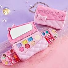 Make-up voor kinderen - Speelgoed voor kindercosmetica - Gesimuleerde make-upspellen - Doe alsof je met speelgoed speelt - Verjaardagscadeaus voor meisjes - Kerstmis - Halloween-gezichtskleuren, graffiti-rekwisieten - lippenstift - oogschaduw - nagellakset - interactief speelgoed - rekwisieten voor podiumoptredens