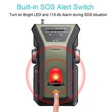 Multi-Functional Hand Crank Emergency Radio, Portable NOAA Weather Radio Solar Powered With Battery Backup,AM/FM,NOAA, SOS Alarm,4000mAh Rechargeable Battery Power Bank,3 LED Flashlight For Outdoor Hiking Camping Emergency