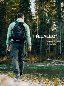 TELALEO 5 Pack Men's Athletic Hoodies Long Sleeve Fishing Shirts For Men UPF SPF UV Sun Protection Shirts Lightweight Rash Guards