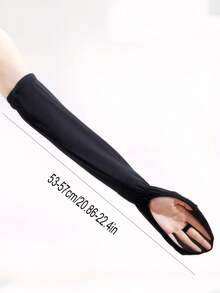 1 Pair Women's Sunscreen Arm Sleeves, Breathable Fingerless Gloves, UV Protection Summer Driving Gloves, Quick Drying Outdoor Driving Gloves - Multicolor - View 4