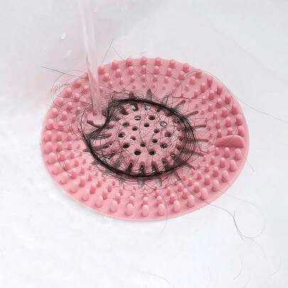 1/2/4pcs Shower Drain Filter, Anti-Clogging Drain Filter, Hair Catcher, Bathtub Sink Shower Drain Filter, Household Tool, Back To School Supplies
