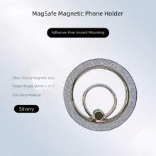 360° drehbarer Glitzer-Ring-Magnethalterung für Handys, 12-Stein Diamant, sofort an- und abnehmbar, klebefrei, Dual-Modus Griff- und Ständer-System kompatibel mit iPhone, Android Handy, Geschenk zum Geburtstag, für Familie, Freunde, Fingerring Halterung, Handygriff, Handyzubehör