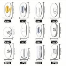 1套眼镜鼻托旋入式眼镜鼻托软硅胶鼻托替换维修工具套装带螺丝小螺丝刀眼镜布太阳镜 - 多款 - 查看 4