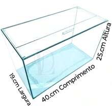 Aquarium N5 - 19 Liters Rectangular 40x19x25cm Fish Tank - 無色 - 查看 9