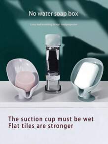 1/2-częściowa mydelniczka bez perforacji, stojąca, do użytku domowego, do prania, do toalety, do kreatywnego odpływu, bez wody, mydelniczka z przyssawką, do montażu na ścianie, do łazienki, dekoracja jesienna, powrót do szkoły