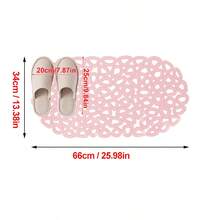 1pc PVC Hollow Letter Ellipse Water Droplets Bath Anti-Slip Mat, Bathroom Shower Room Bathtub Anti-Slip Pad, Shower Room Foot Mat, Toilet Home Shower Pad Home Bathroom Decor Fall Decor Back To School - Multicolor - View 16