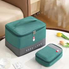 1pc Empty First Aid Bags Travel Medical Supplies Cosmetic Organizer Insulated Medicine Bag Convenient Safety Kit Suit For Family Outdoors Hiking Camping Car Office Workplace