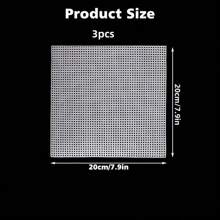 Sewing Plastic Canvas Sheets White Mesh Sheets For DIY Embroidered Woven Crafts