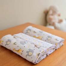 Bublim Petit Flannel Blanket Kit 3 Units Giraffe Panda Bear Rainbow Incomfral 50x80cm - 米色 - 查看 3