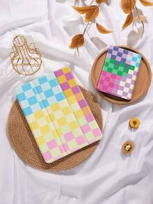 Colorful Plaid Pattern Protective Case Compatible With IPad 7/8/9/10.2-Inch, IPad 10th Gen, Compatible With Kindle Paperwhite 12th Gen 2024, Kindle (11th Generation) 2022 Release, Compatible With Samsung Galaxy Tab, The Folio Case Has Auto Sleep/Wake Function, Multiple Styles Available - Multicolor - View 8