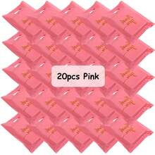 20pcs 20x15cm Plastic "Thank You" Gifts Bag Reusable Hand-Held Packaging Bag Practical Tote Bag Party Small Gift Storage Bag - Multicolor - View 10