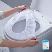 20 Pieces Portable Disposable Toilet Seat Covers - Individually Wrapped - Waterproof, Non-Woven - Travel Friendly Bathroom Protectors, Individually Wrapped - Protect You From Germs And Bacteria, Bathroom Seat Protection | Hygienic Bathroom Solutions | Waterproof Covers Bathroom Decor Fall Decor