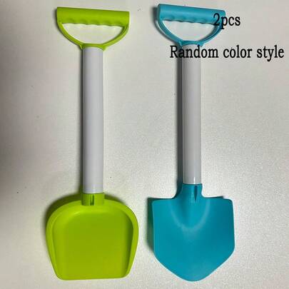 2 件沙滩玩具套装，夏季玩水玩沙，角色扮演铲子，儿童户外玩具，沙滩亲子玩具，鼓励孩子的动手能力和探索自然（颜色和款式随机）