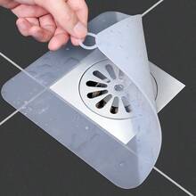 Kit 4 Protetor De Ralo Silicone Anti Odor E Insetos 15x15cm - Branco - Visão 3